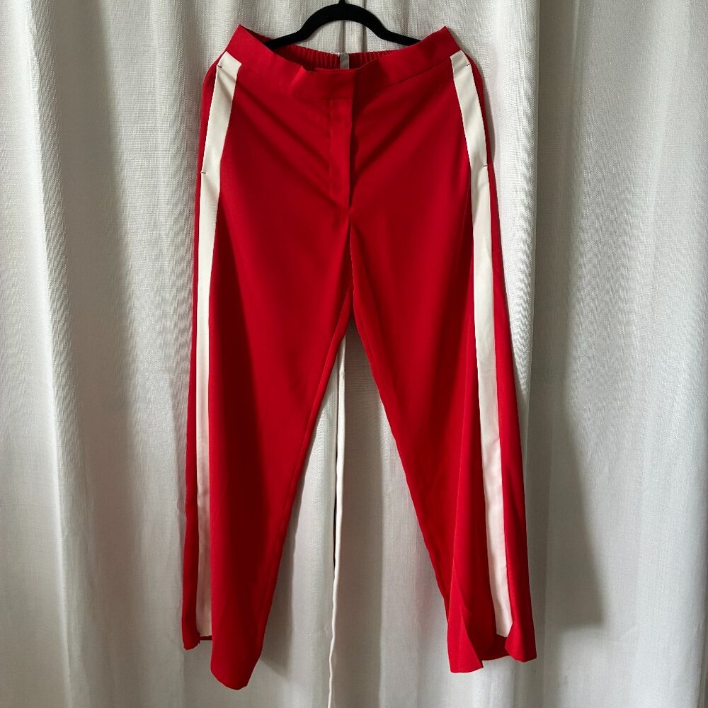 COS Red Trousers with White Side Stripe – US 6 / UK 10 / EU 38